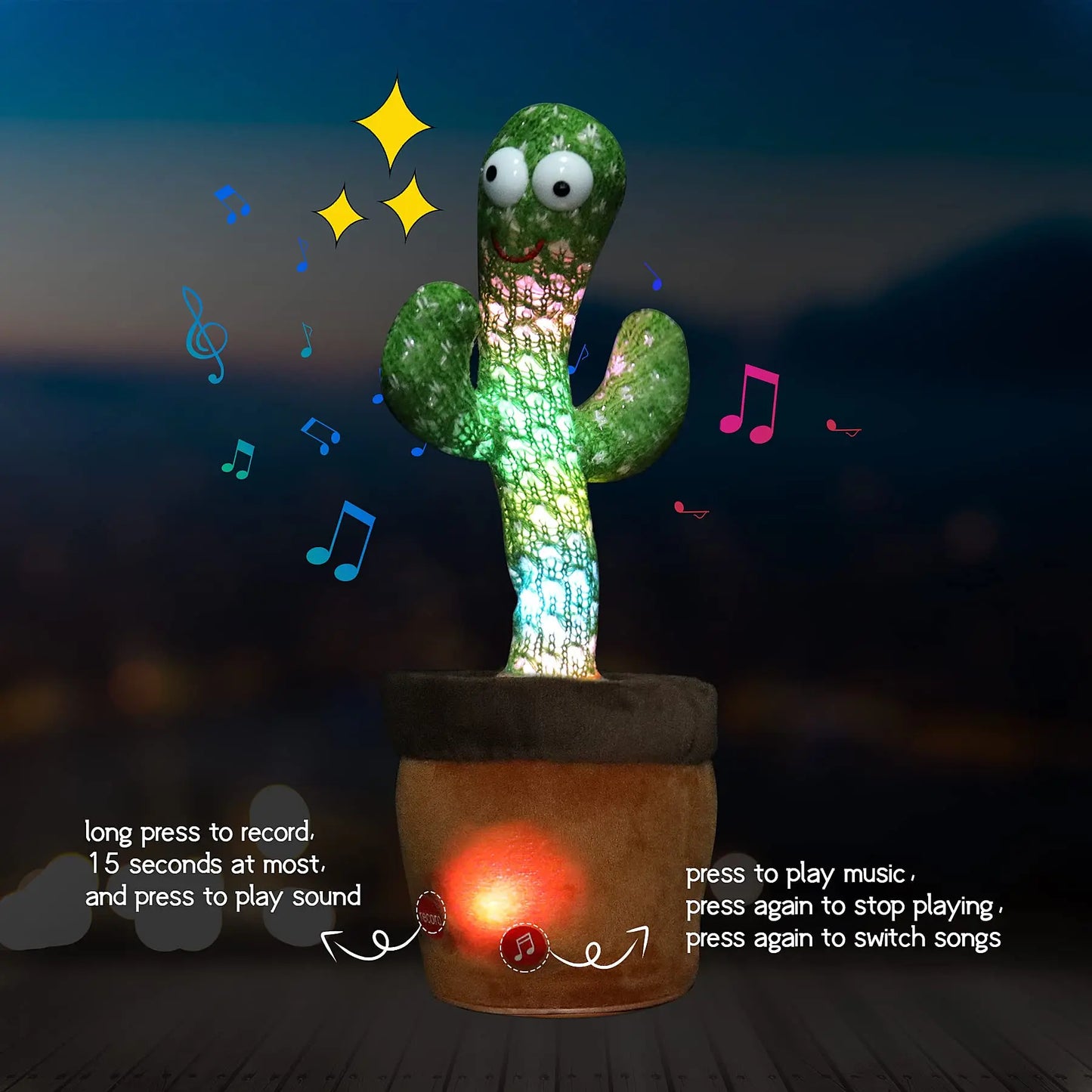 VELVET VOGUE™-Cacto Dancing Cactus Plush Toy